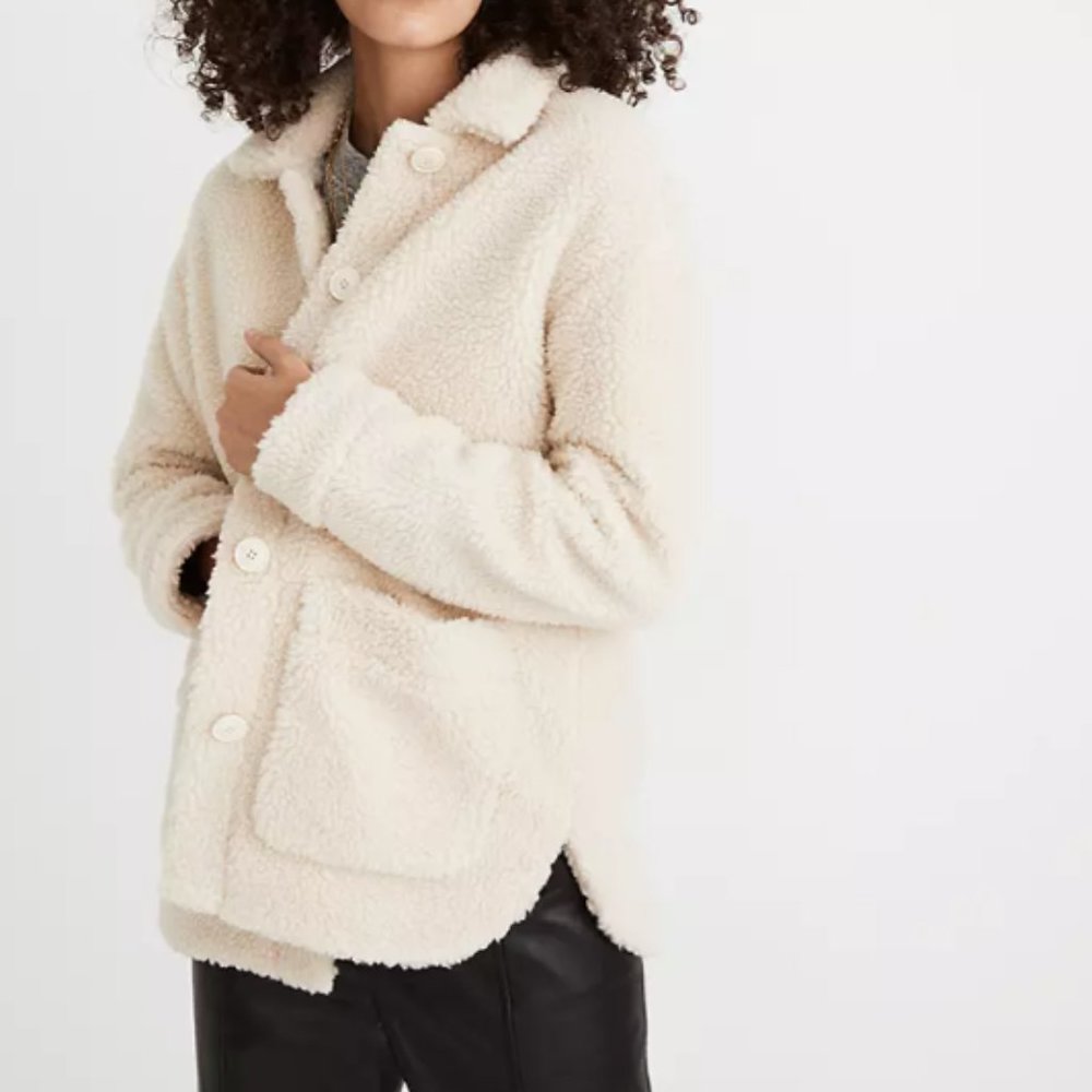 ✨Last Call✨ Madewell Sherpa Walton Shirt-Jacket